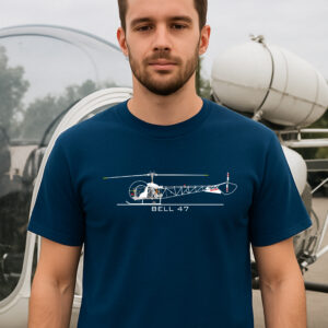 Aeroclassic Bell 47 Helicopter T-Shirt