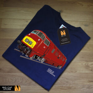 Alternative view of RailArt - Class 42 Warship Locomotive T-Shirt
