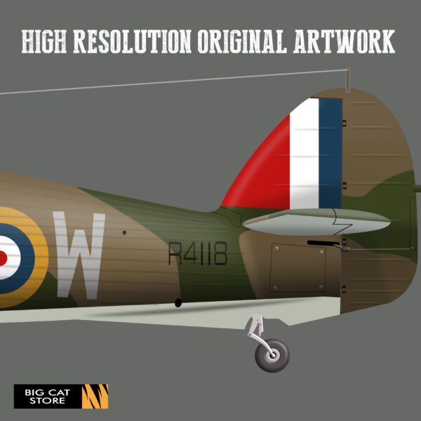 Battle of Britain Hawker Hurricane T-Shirt - Image 3