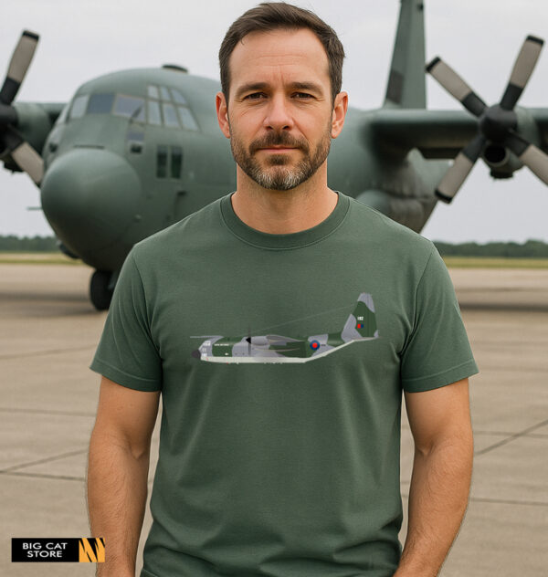 C130 Hercules Aircraft Illustration T-Shirt