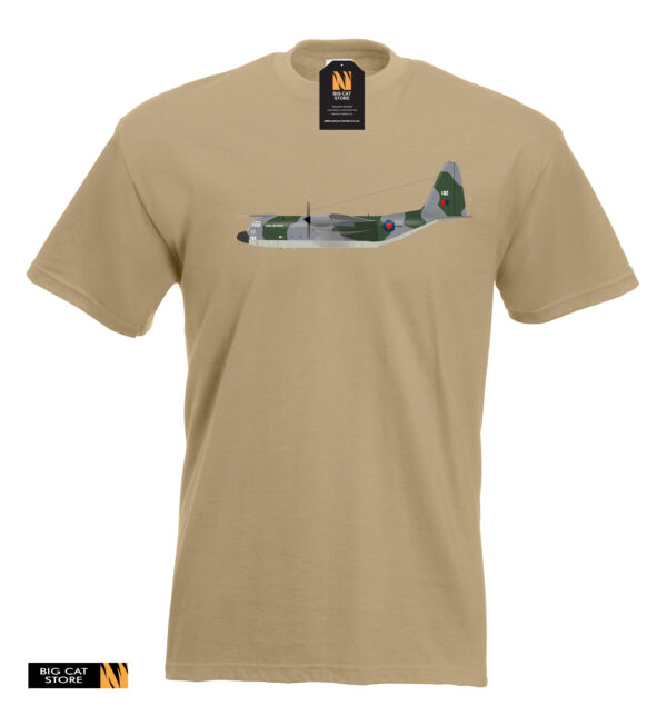 C130 Hercules Aircraft Illustration T-Shirt - Image 5