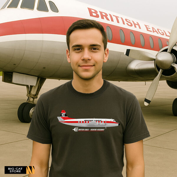 Aeroclassic Vickers Viscount British Eagle Airways T-Shirt