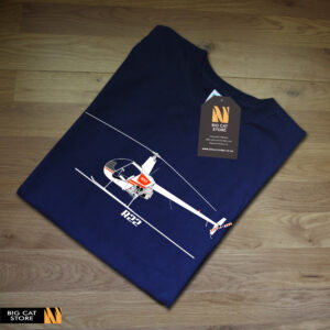 Alternative view of Aeroclassic R22 Helicopter T-Shirt