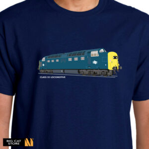 Alternative view of RailArt - Class 55 Deltic Locomotive T-Shirt