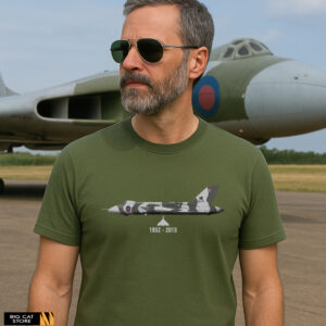 Avro Vulcan Flight Years Aircraft Illustration T-Shirt