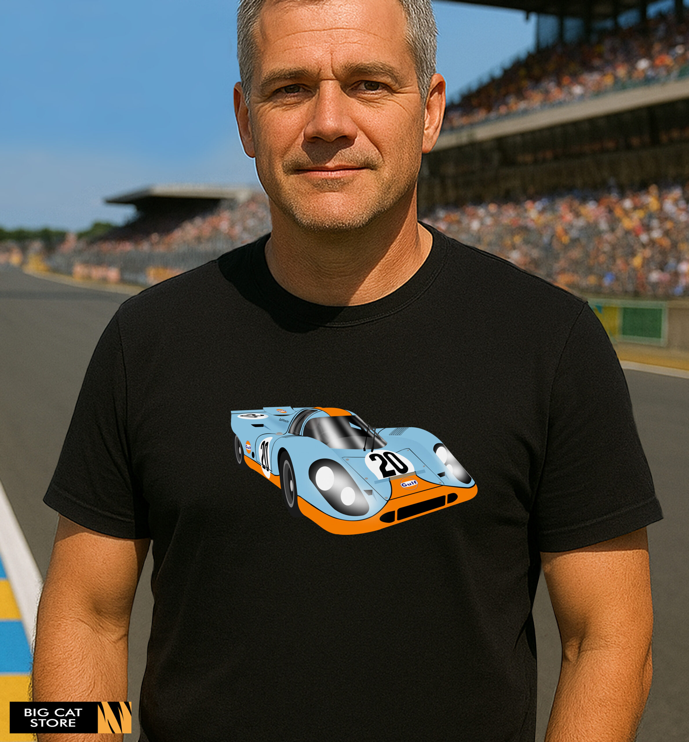 RaceArt - Le mans 1970 917 Race Car Illustration T-Shirt Special Edition