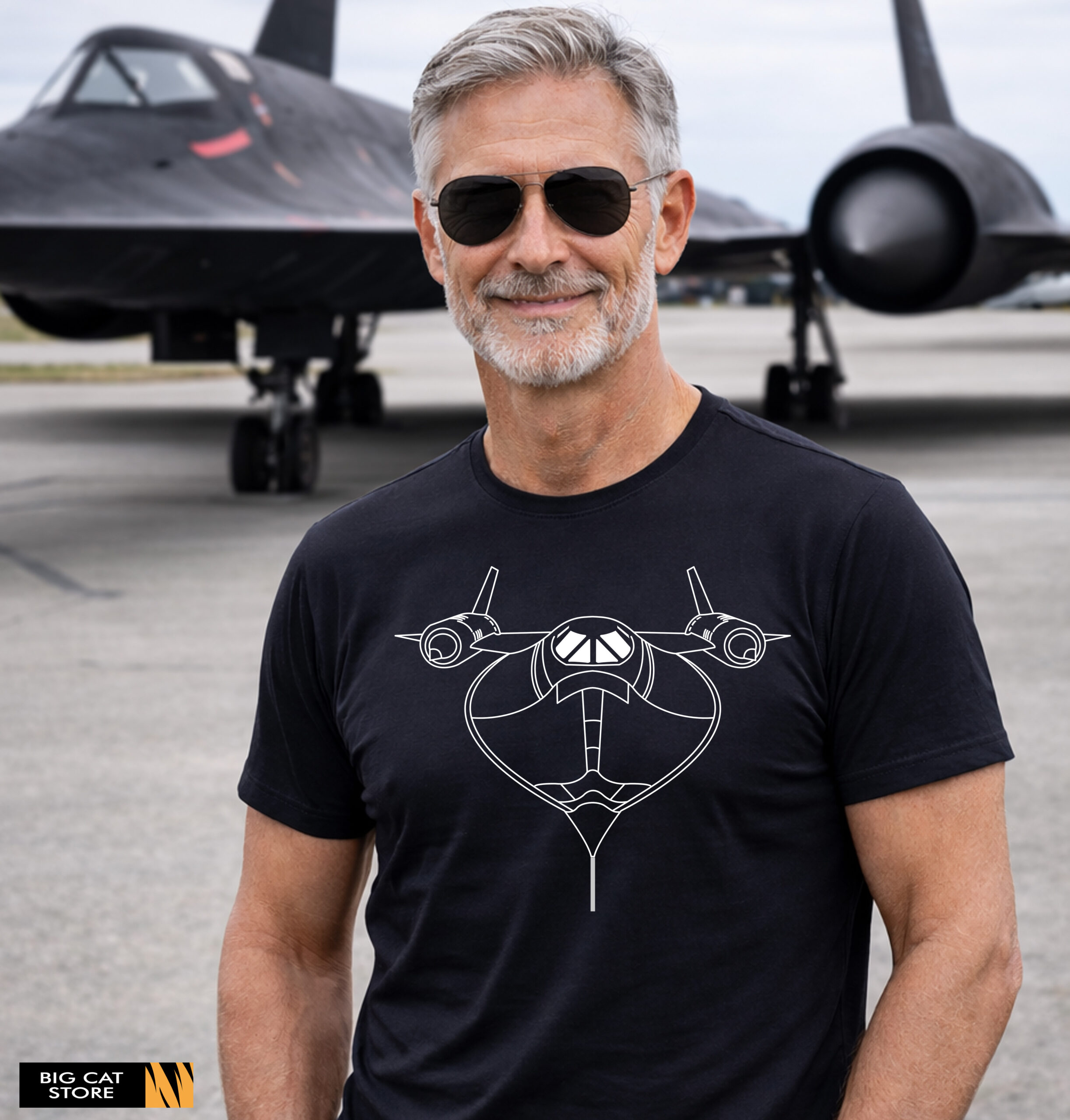 AeroArt - Lockheed SR-71 Aircraft Aviation T-Shirt