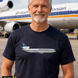 Aeroart - British Caledonian DC-10 Airliner Artwork T-Shirt