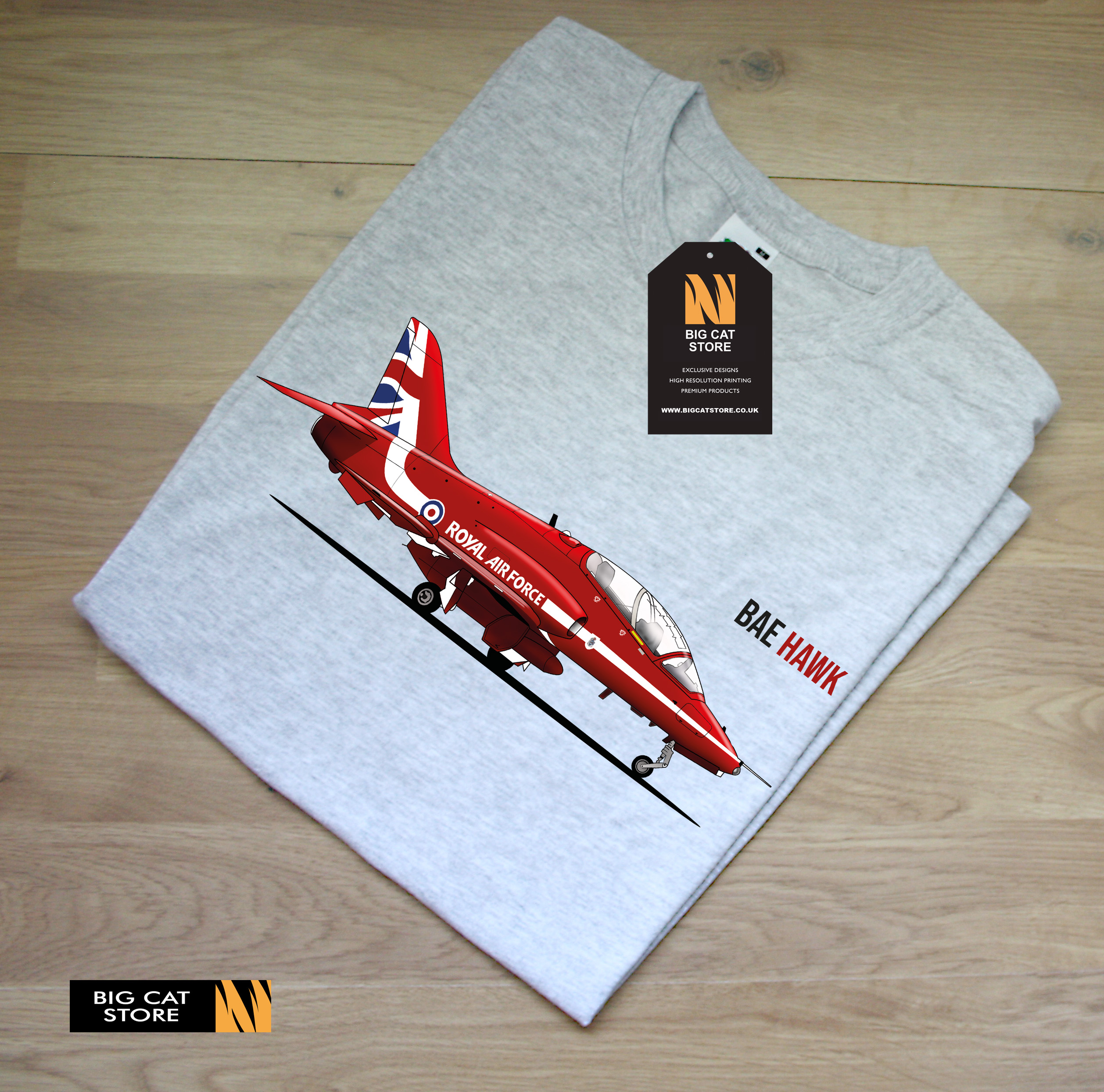 AeroArt - BAE Hawk Trainer Jet T-Shirt - Image 3