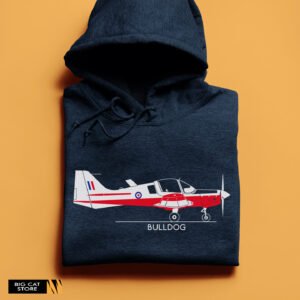 Alternative view of Aeroclassic Scottish Aviation Bulldog Illustration Hoodie