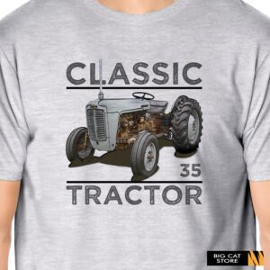 Tractor Art - Classic Ferguson 35 Gold Belly T-shirt