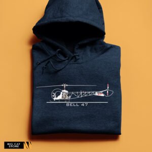 Aeroclassic Bell 47 Illustration Hoodie - Image 3