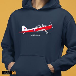 Aeroclassic De Havilland Chipmunk Illustration Hoodie