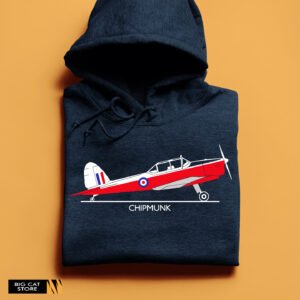 Aeroclassic De Havilland Chipmunk Illustration Hoodie - Image 3