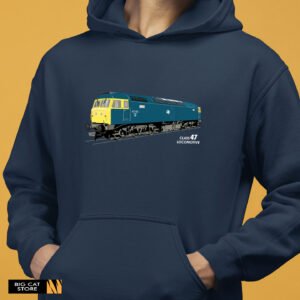 Railart - Class 47 Locomotive Illustration Hoodie