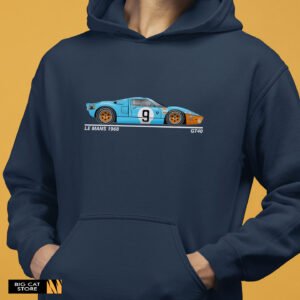 Raceart - Le Mans 1968 GT40 Illustration Hoodie