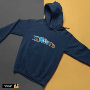 Raceart - Le Mans 1968 GT40 Illustration Hoodie - Image 3