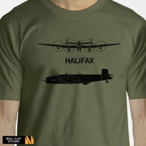 Aeroclassic Silhouette Artwork Halifax Aircraft T-Shirt